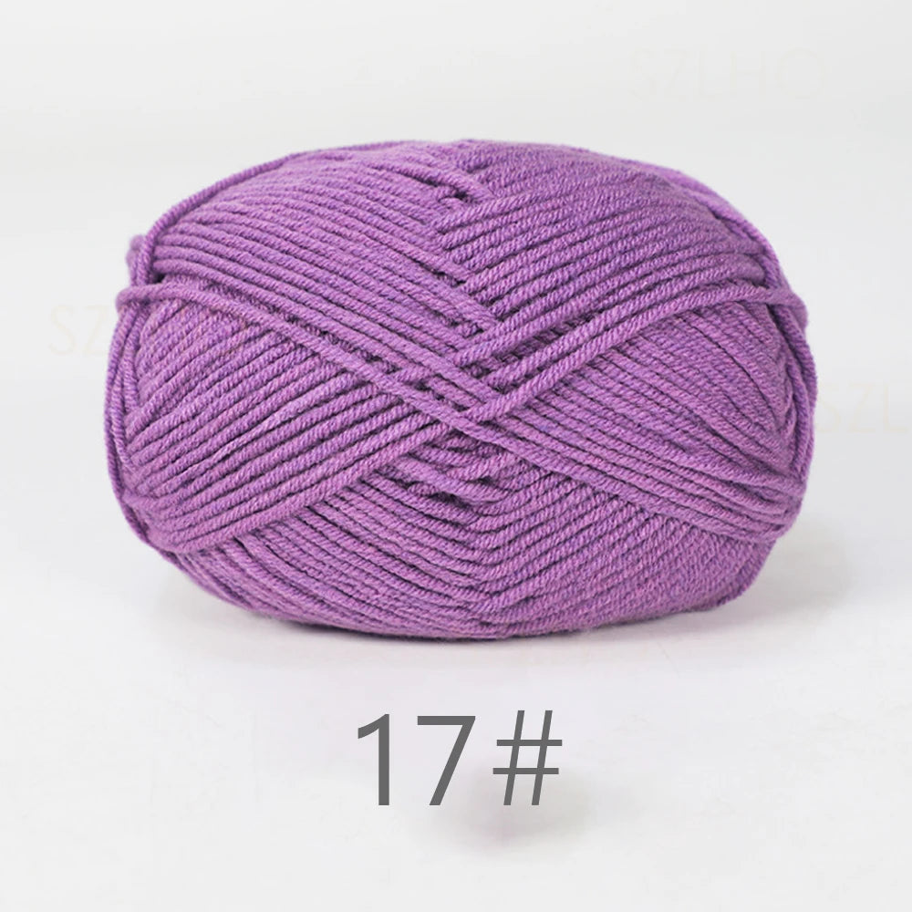 Soft Milk Cotton Yarn for Hand Knitting Projects - Smarsty