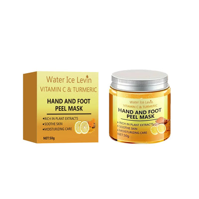 Vitamin c and turmeric hand wax mask for hands and feet, smoothing skin, gently cleansing hand mask, illuminating hand skin - Smarsty