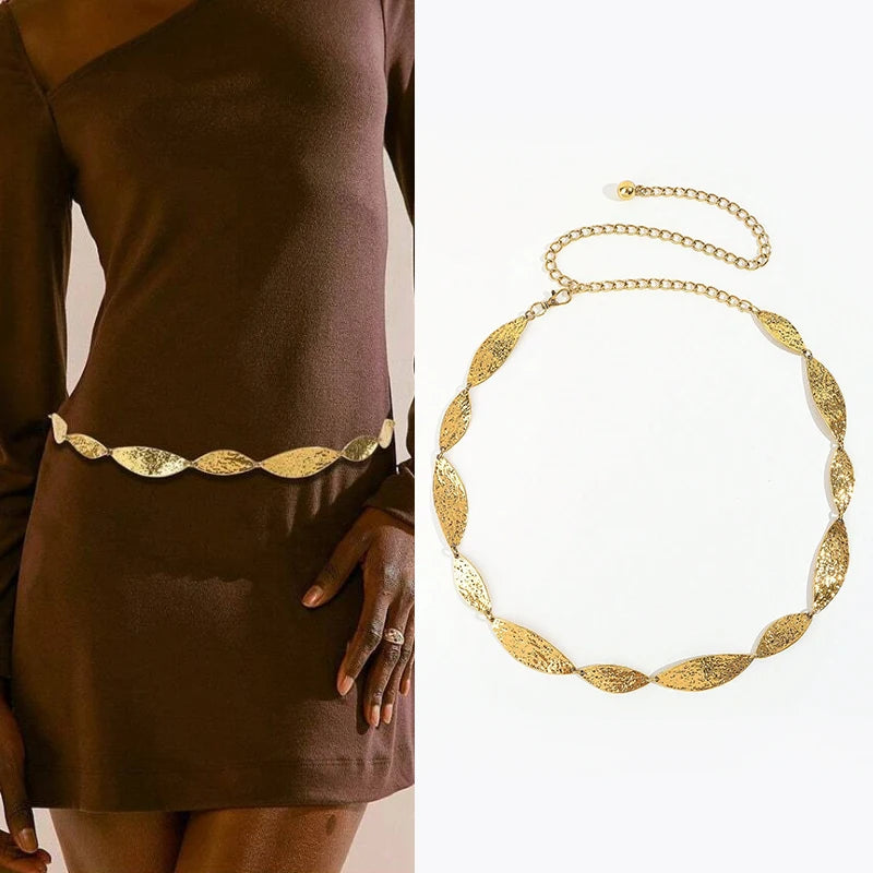 Luxury Metal Waist Chain Belt for Women Summer - Smarsty