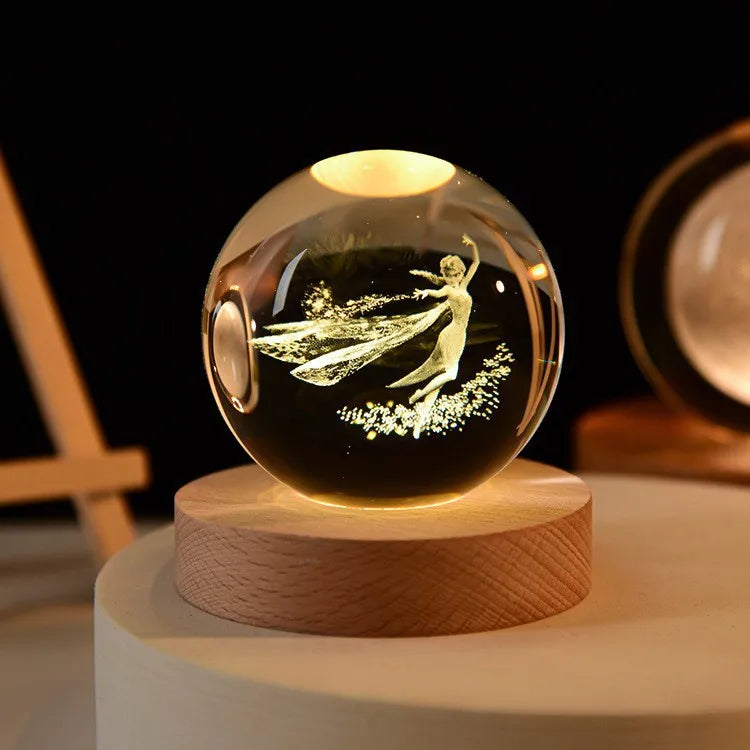 3D Crystal Galaxy Night Light for Home Decor - Smarsty