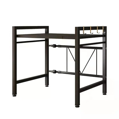 Scalable Microwave Oven Kitchen Shelf Free Standing Spice Storage Rack Adjustable Detachable Metal Holder for Kitchen Storage