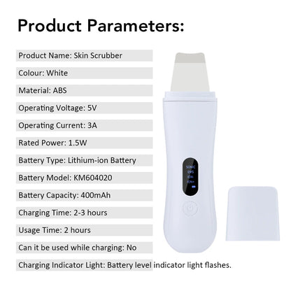 Ultrasonic Skin Scrubber for Deep Pore Cleaning - Smarsty