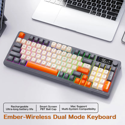 Bluetooth Gaming Keyboard With Multi Device Wireless