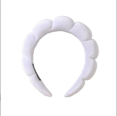 Soft Puffy Sponge Headband For Makeup Retro Terry Cloth - Smarsty