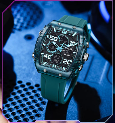 SMAEL 8109 Waterproof Luminous Dual Display Watch - Smarsty
