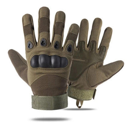 Touch Screen Tactical Motorcycle Gloves With Hard Knuckle Protection - Smarsty
