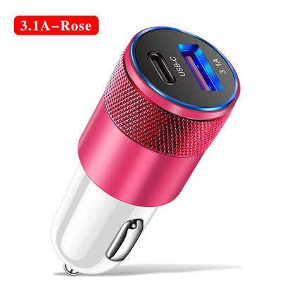 USB Type C Car Charger With Fast Charging For Phones - Smarsty