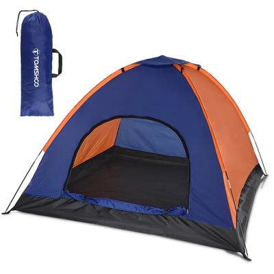 TOMSHOO 3-4 Persons Camping Tent Lightweight Outdoor Backpacking Tent with Rain Fly for Family Camping Hiking Beach Fishing Tent by Smarsty