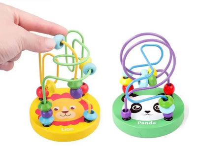 Colorful Wooden Roller Coaster Educational Circle Toy For Preschool Learning Bead Maze Toy Perfect Gift For Young Children - Smarsty
