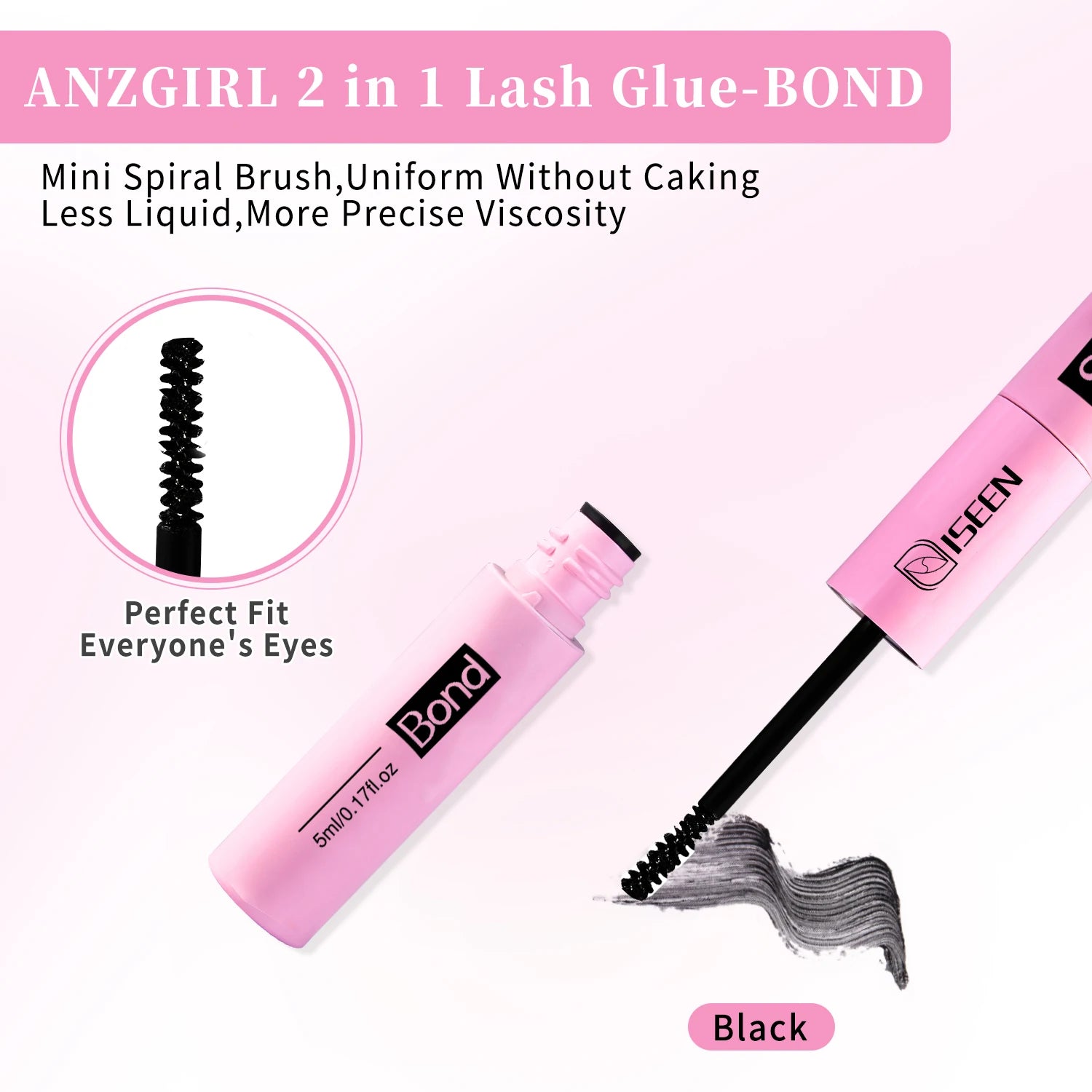 ISEEN DIY Segmented False Eyelash Set with Glue - Smarsty