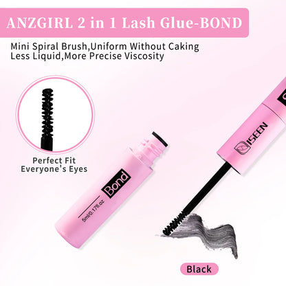 ISEEN DIY Segmented False Eyelash Set with Glue - Smarsty
