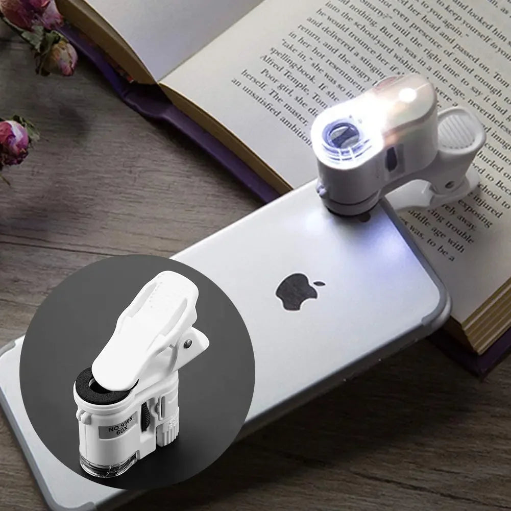 60X Zoom Magnifying Glass with LED Light - Smarsty