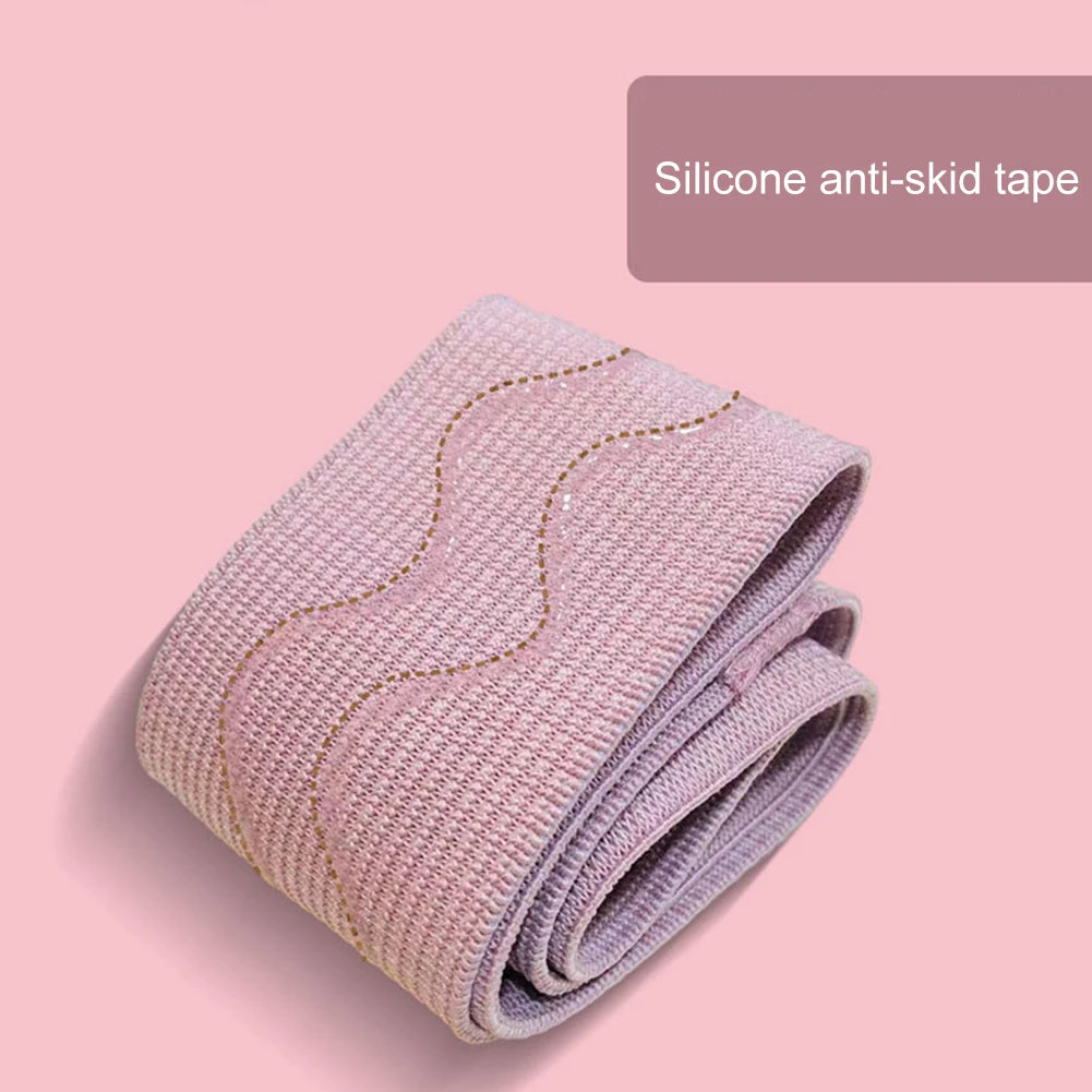 Hip Resistance Bands Anti-Slip Stretch Fitness Strips Portable Glute Thigh Elastic Bands Yoga Gym Equipment - Smarsty