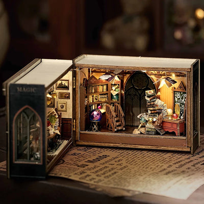Wooden Miniature Doll House 3D Puzzle Assembly Building Model Kit Small Room Toys Home With Furniture Lighting Wooden Craft Gift by Smarsty