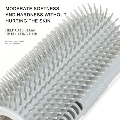 Cat Massage Tool Pet Hair Removal Massage Comb Wall Corner Self Cleaning Rubbing Brush Cats Toys Pet Beauty Supplies