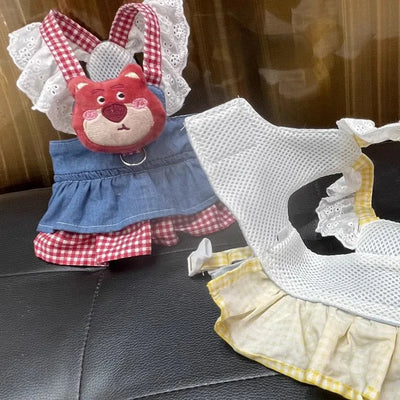 Lace Dog Harness Dress for Small Breed Comfort - Smarsty