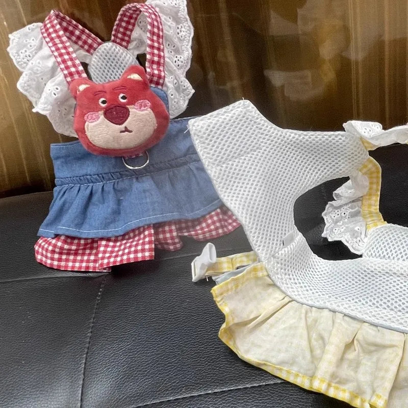 Lace Dog Harness Dress for Small Breed Comfort - Smarsty