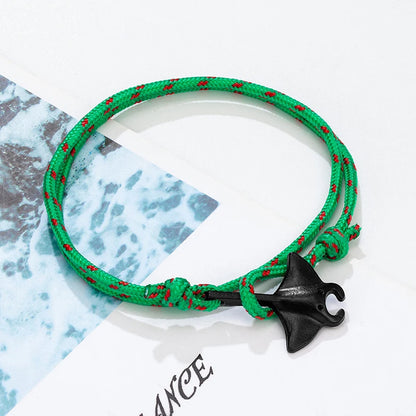 Adjustable Ocean Animals Manta Ray Paracord Bracelet - Smarsty