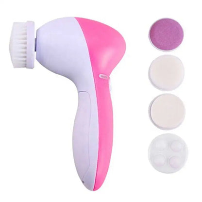 Electric 5 In 1 Facial Brush With Pore Cleaner - Smarsty
