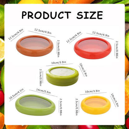 1/4Pcs Silicone Lid Vegetable Crisper Food Storage Box for Scallion  Fruits Kitchen Storage Organization Reusable Accessories