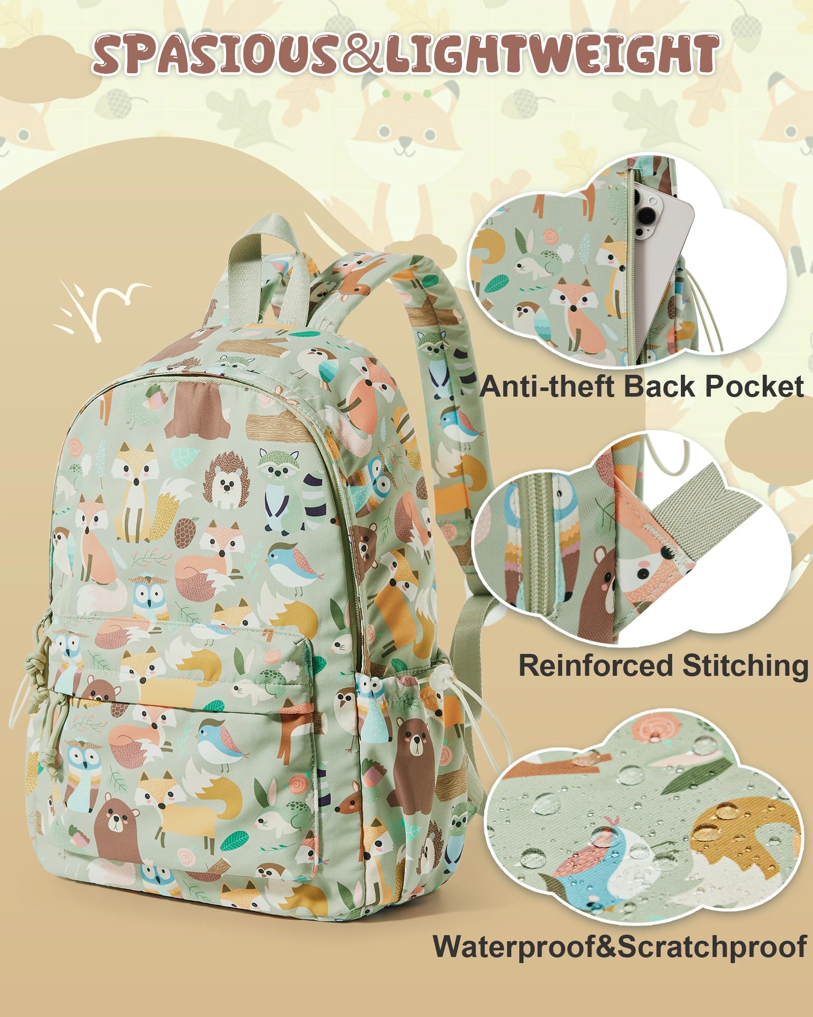 Lightweight Waterproof Kids Backpack For Preschool - Smarsty