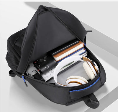 Men's Backpack Oxford Waterproof Backpack Business Computer Bag Leisure Travel Backpack High School Student Backpack - Smarsty