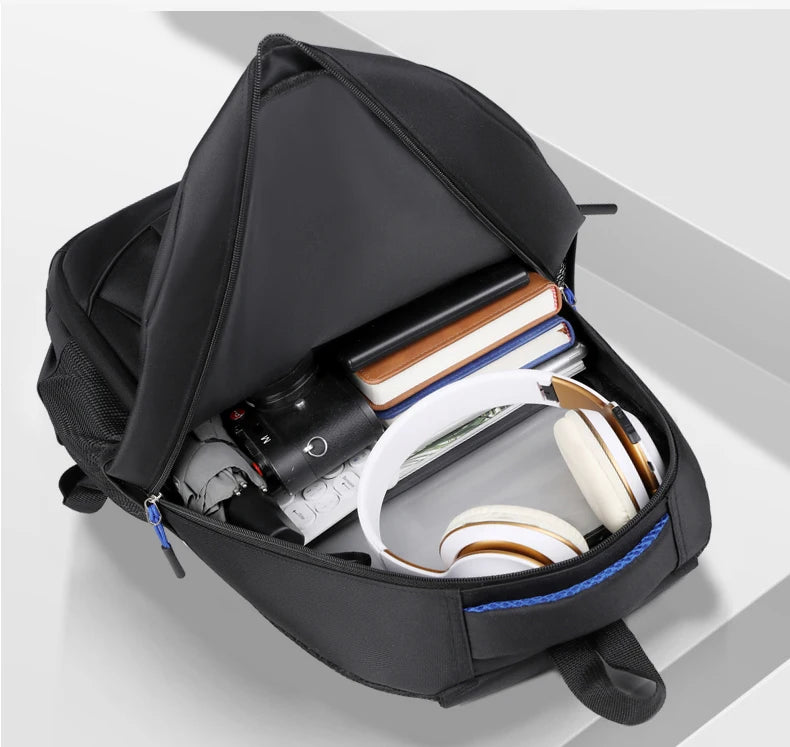 Men's Backpack Oxford Waterproof Backpack Business Computer Bag Leisure Travel Backpack High School Student Backpack - Smarsty