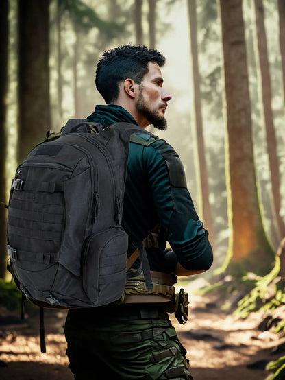 45L Waterproof Fishing Hunting Backpack Outdoor Rucksacks Tactical Sports Camping Hiking Trekking Bags - Smarsty