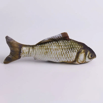 Interactive Cat Teasing Toy Fish Plush for Playtime - Smarsty