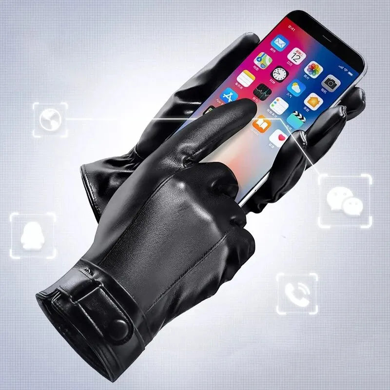 Men's Waterproof Winter Cycling Gloves Warm Cold Protection - Smarsty