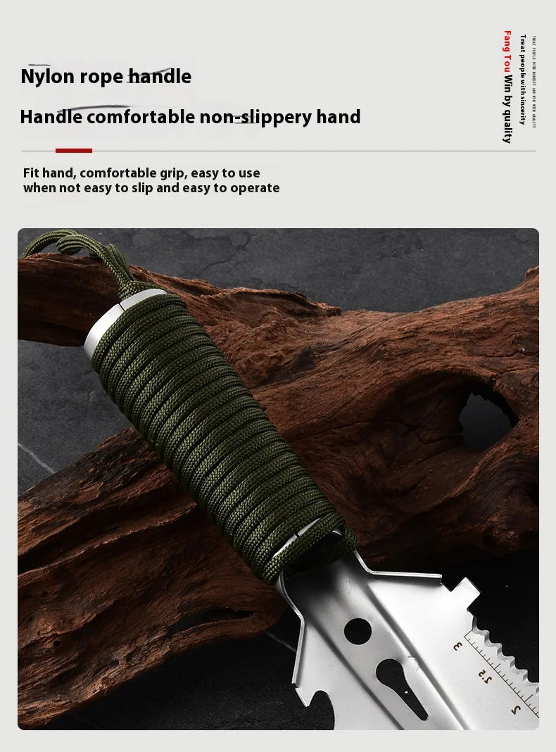 Portable Camping Hiking Traveling Pinic Shovel Multifunctional Ordnance Shovel Survival Outdoor Equipment Garden Tool Shovel by Smarsty