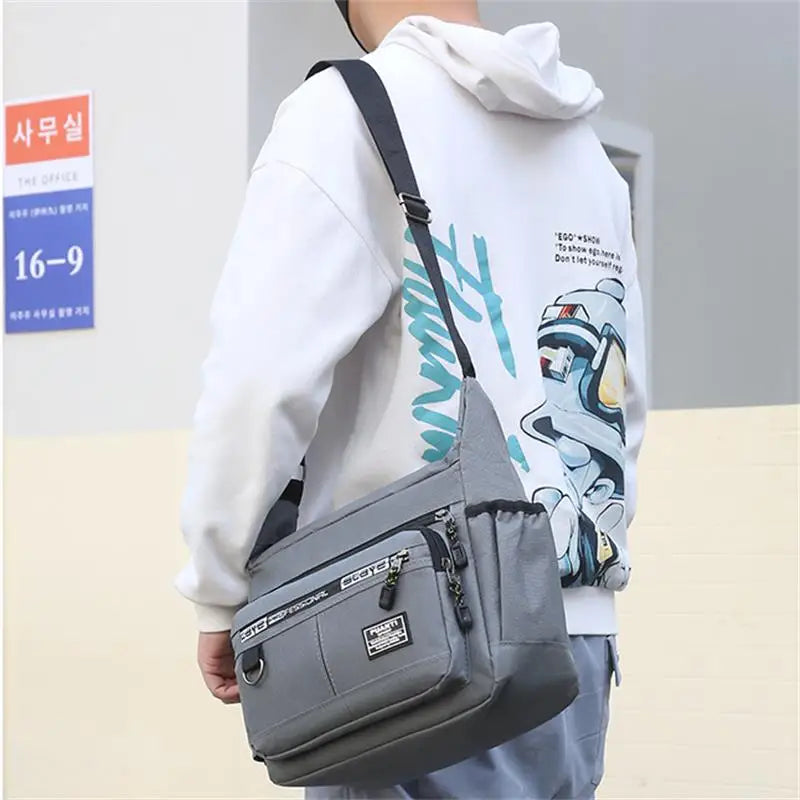 Mens Messenger Bag Crossbody Satchel Waterproof Oxford - Smarsty