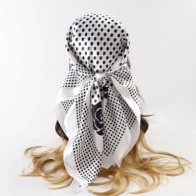 Luxury Satin Silk Scarf for Women Sun Protection - Smarsty