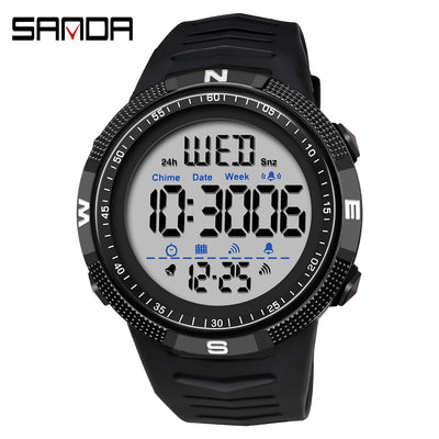 SANDA Military Sport Digital Watch Waterproof and Shockproof - Smarsty