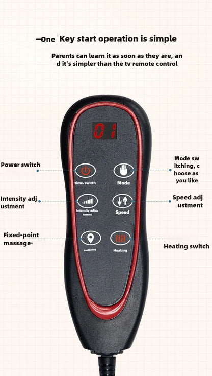 Electric Full Body Massage Mattress With Heating Relaxation Feature - Smarsty