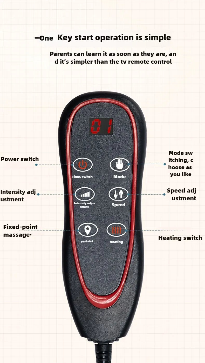 Electric Full Body Massage Mattress With Heating Relaxation Feature - Smarsty