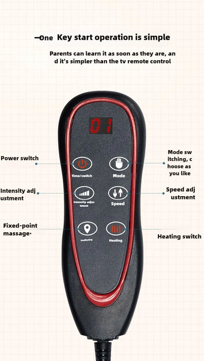 Electric Full Body Massage Mattress With Heat Relief - Smarsty