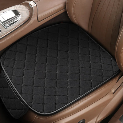 Cotton Linen Car Seat Covers Set Three Piece Universal - Smarsty