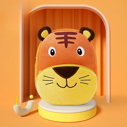 Plush Kindergarten Backpack Anti Lost Cute Design Kids - Smarsty