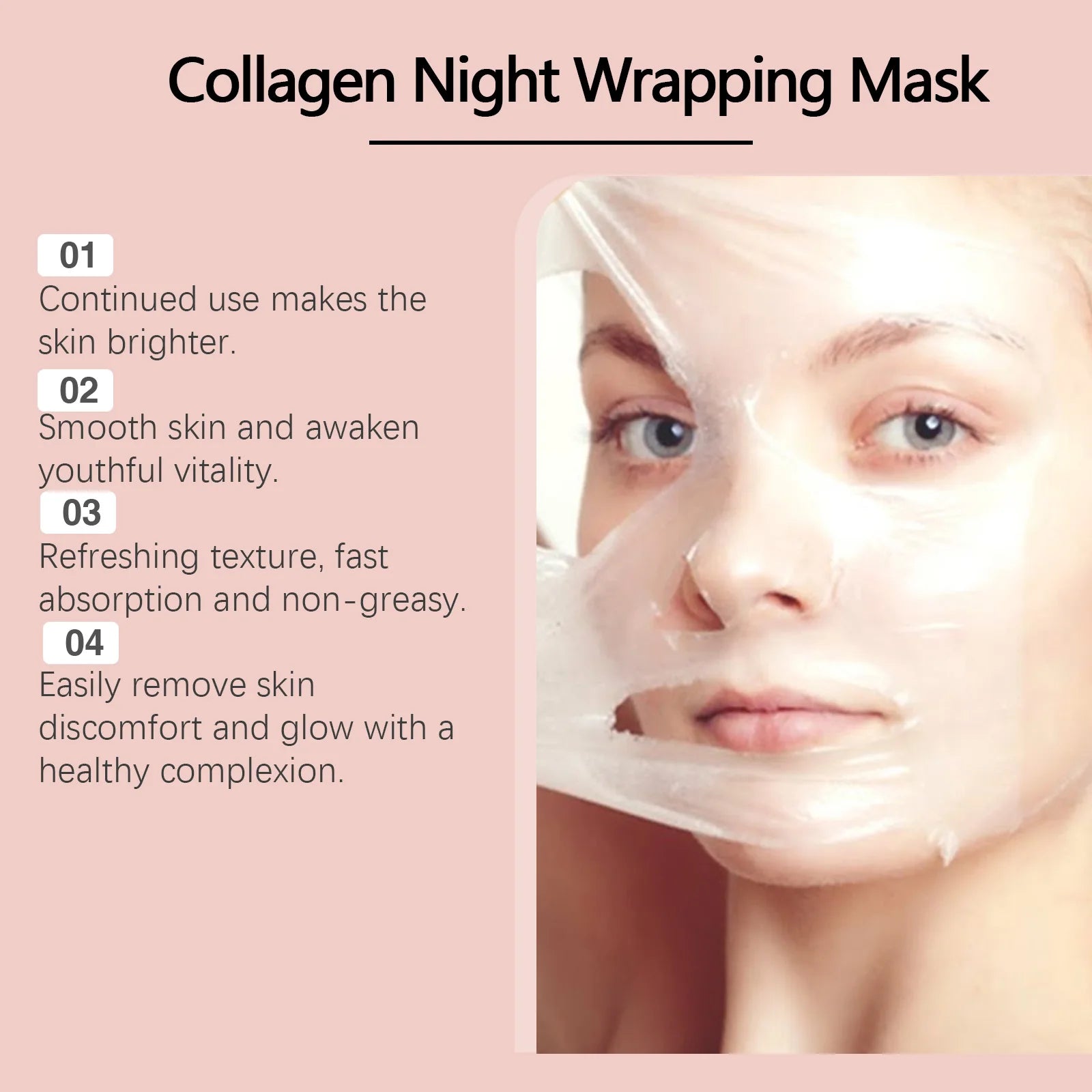Collagen Peel-Off Mask for Deep Hydration and Firming - Smarsty