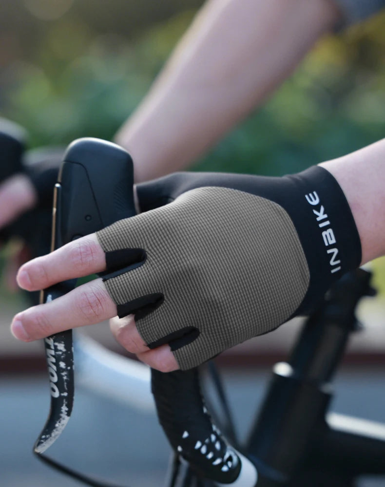 INBIKE Breathable Half Finger Cycling Gloves with Shock Absorption - Smarsty
