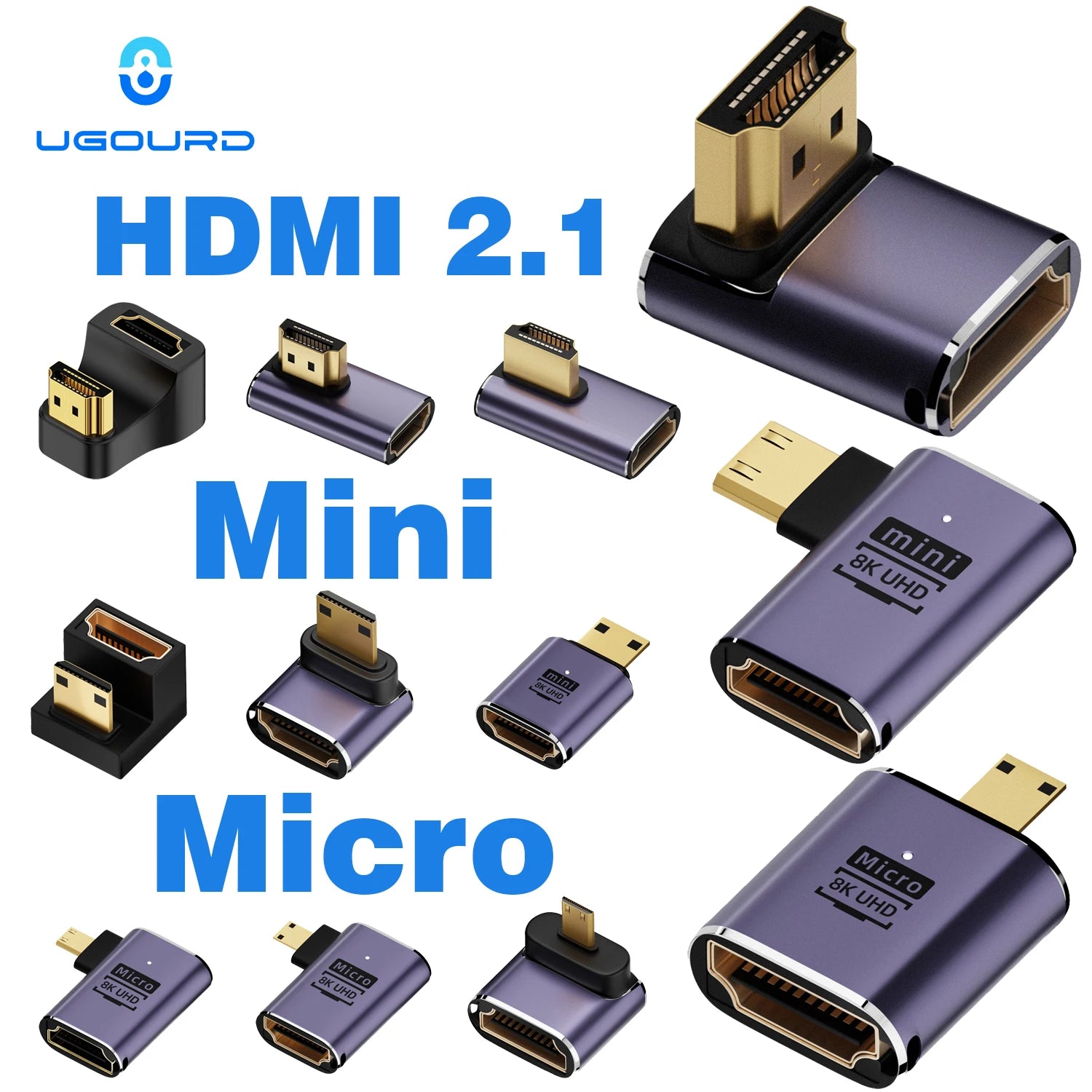 UGOURD HDMI 2.1 Cable Adapter for 8K 60Hz Support - Smarsty