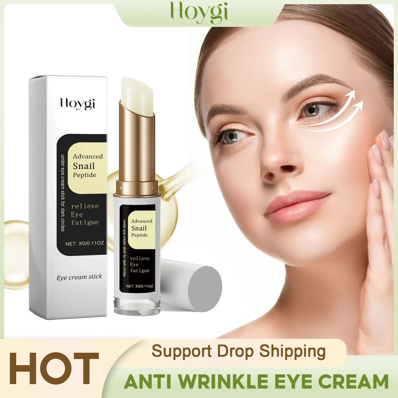 Snail Eye Cream for Dark Circles and Puffiness Relief - Smarsty