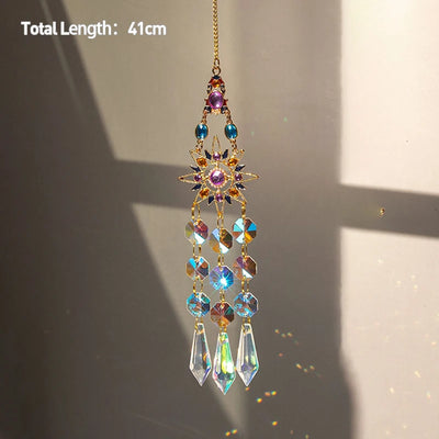 Hanging Crystal Pendant Suncatcher Wind Chimes for Home Decor - Smarsty