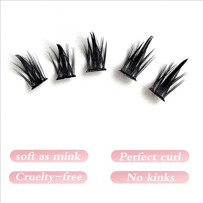 MIAOJIE 160 Rows Faux Mink Cluster Lashes for Natural Look - Smarsty