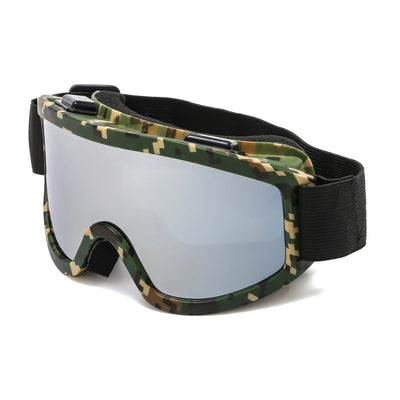 Large Frame Ski Goggles with Colorful Lens Anti-Collision Anti-Glare Lens Outdoor Sport Snow Snowboard for Snowboarding Skiing - Smarsty