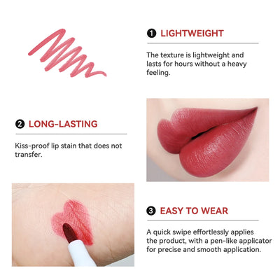 Lakerain Long-lasting Lip Gloss 6 Colors Matte Color Not Easy To Fade Non-stick Cup Silky Lip Gloss Wholesale ship for us