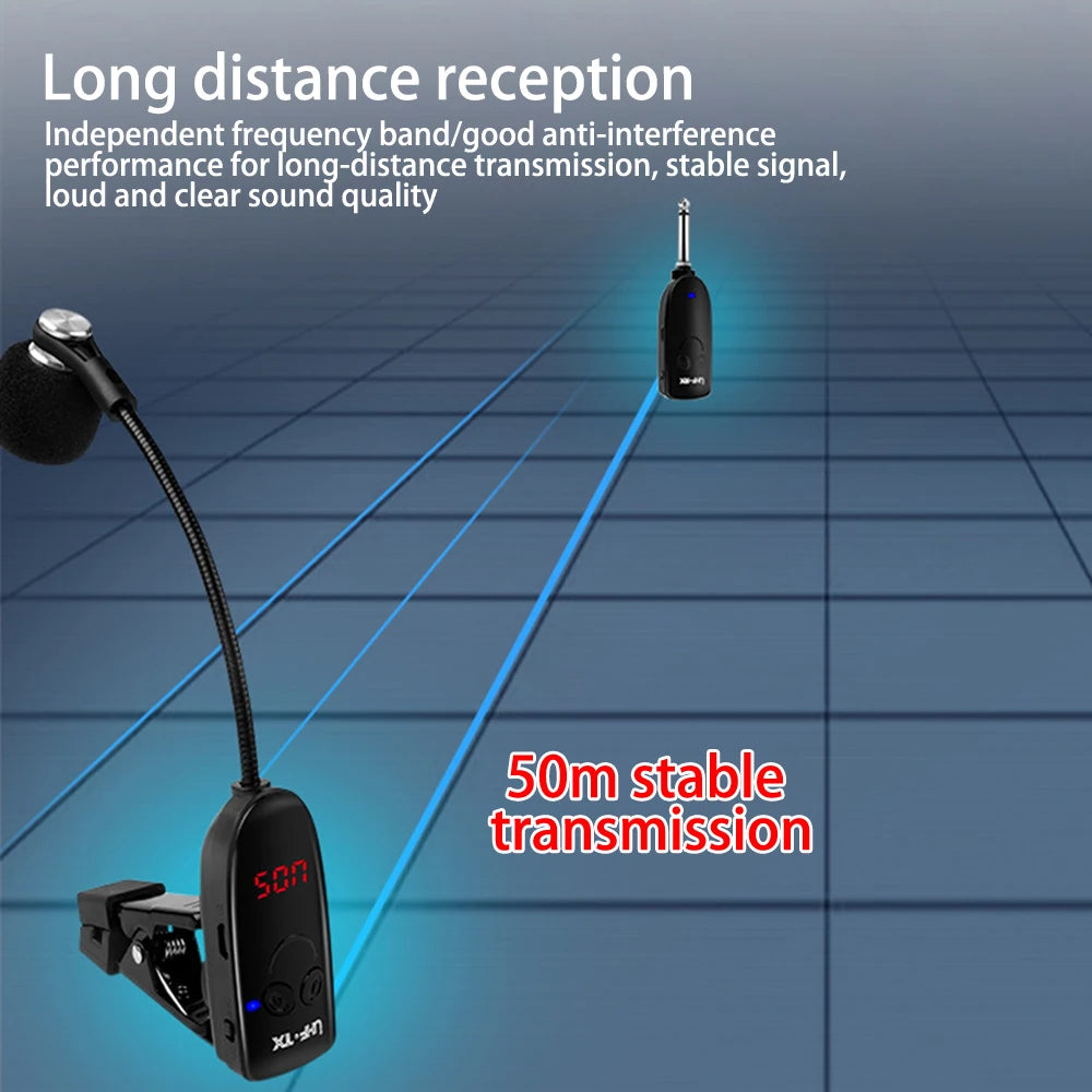 Wireless Microphone Receiver for Saxophone and Trumpet - Smarsty