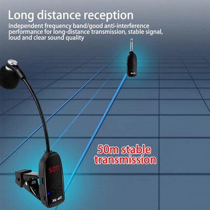 Wireless Microphone Receiver for Saxophone and Trumpet - Smarsty