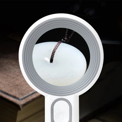 Rechargeable Handheld Magnifier with LED Light for Easy Reading - Smarsty